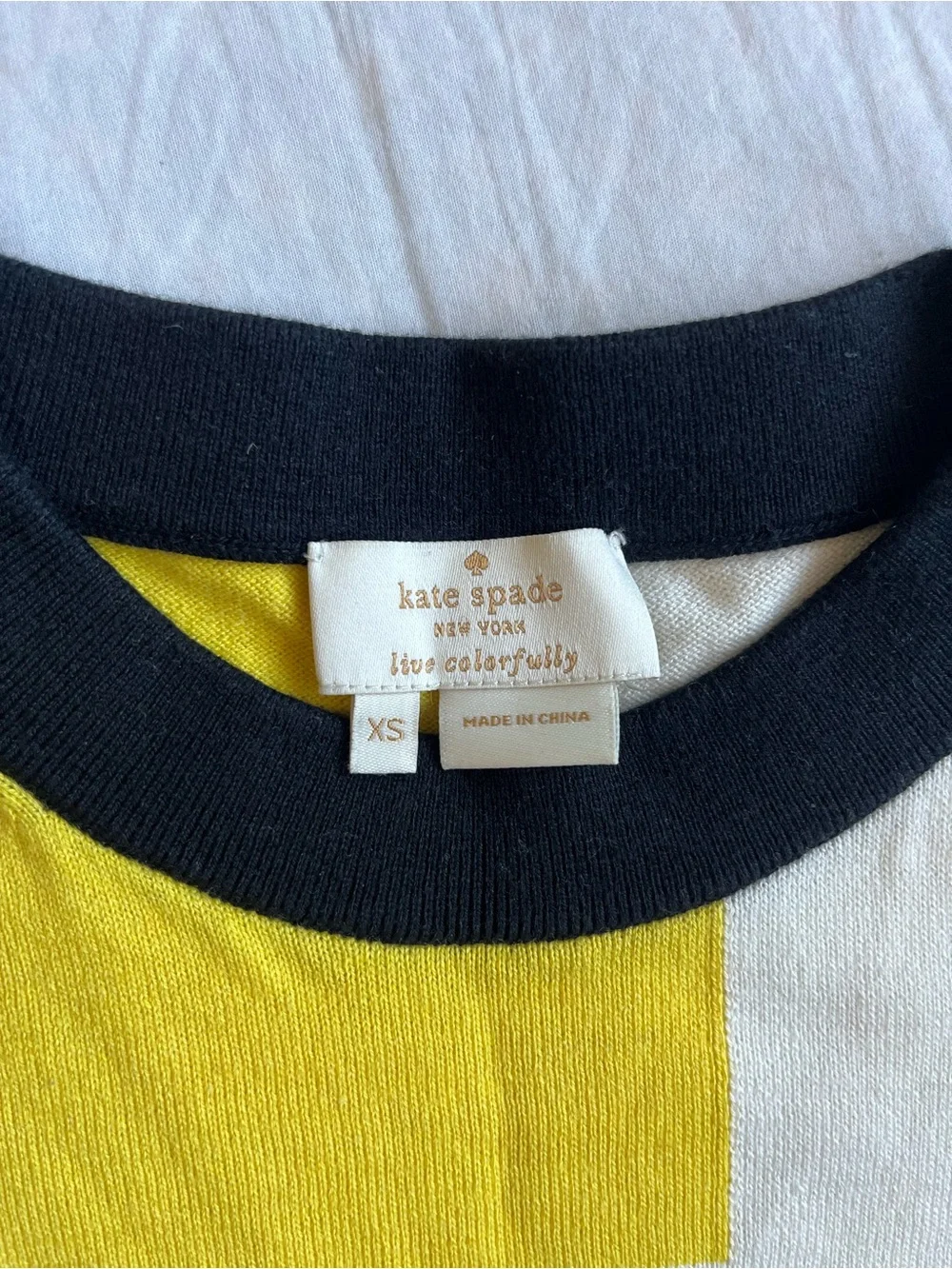 color blocked sweatshirt